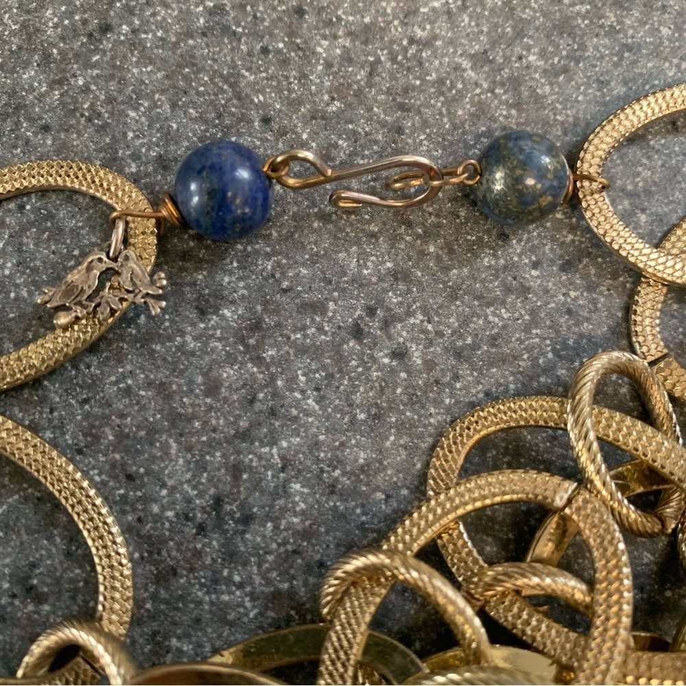 Large Lapis Lazuli Statement Necklace - Picture 4 of 6